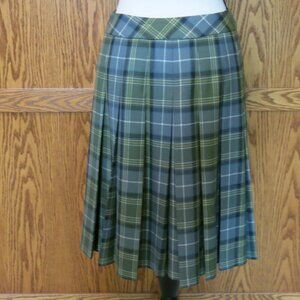 Pendleton women's pleated size 6 petite knee length side zipper no pockets